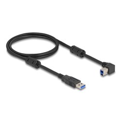 DeLOCK USB 5 Gbps Cable Type-A male to Type-B male 90° left angled 1 m
