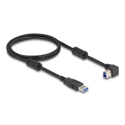 DeLOCK USB 5 Gbps Cable Type-A male to Type-B male 90° right angled 1 m