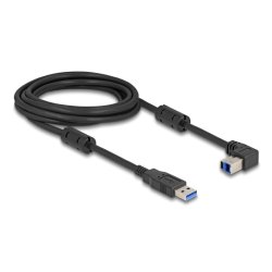 Delock USB 5 Gbps Kabel Typ-A Stecker zu Typ-B Stecker 90° oben gewinkelt 3 m