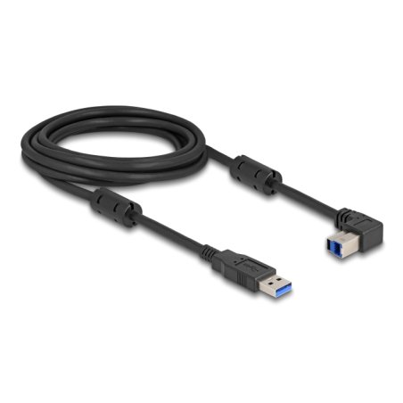 DeLOCK USB 5 Gbps Câble Type-A mâle vers Type-B mâle 90° coudé vers le haut 3 m
