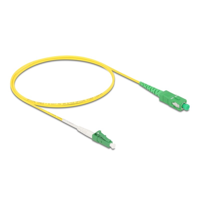 Delock Kabel Lichtwellenleiter LC-APC zu SC-APC Simplex Singlemode OS2 1 m
