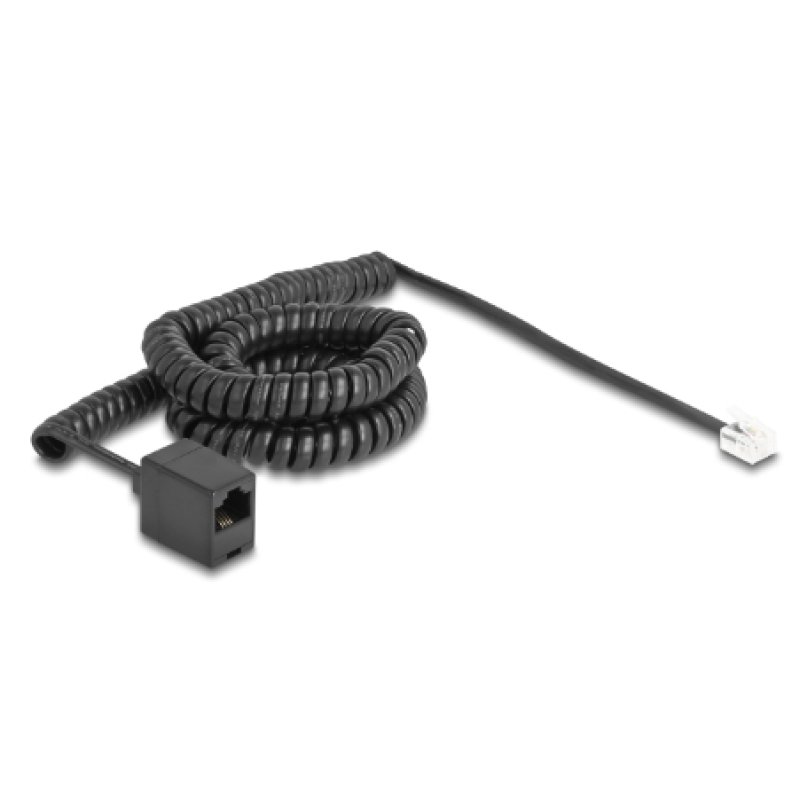 DeLOCK 90114 câble de téléphone 5 m Noir