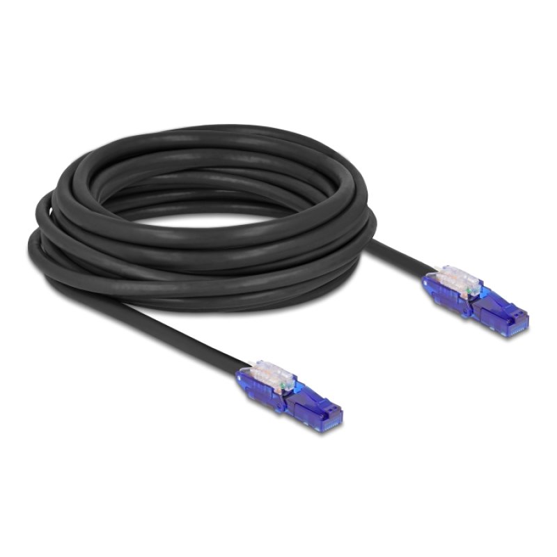 DeLOCK 80930 câble de réseau Noir, Violet 7,5 m Cat6 U/UTP (UTP)