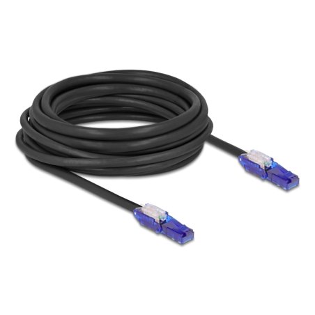 DeLOCK 80930 câble de réseau Noir, Violet 7,5 m Cat6 U/UTP (UTP)