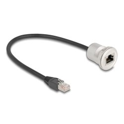 DeLOCK 88187 câble de réseau Noir, Argent 0,3 m Cat5e S/UTP (STP)