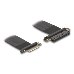 Delock Riser Karte PCI Express 3.0 x4 Stecker zu x8 Slot mit Kabel 30 cm