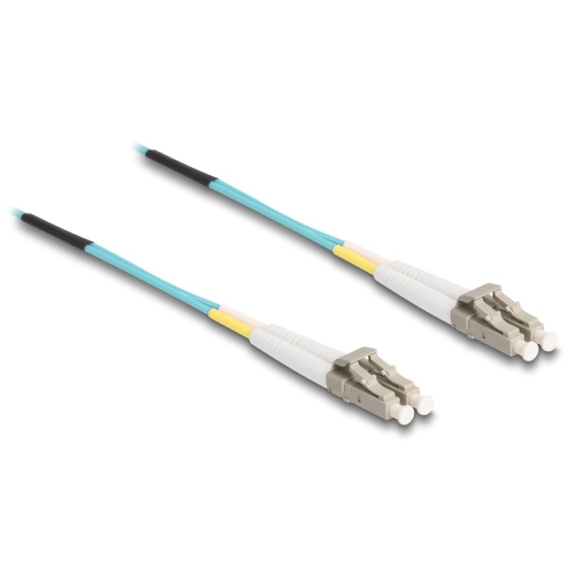 DeLOCK 80153 InfiniBand/fibre optic cable 100 m 2x LC MMF Aqua colour