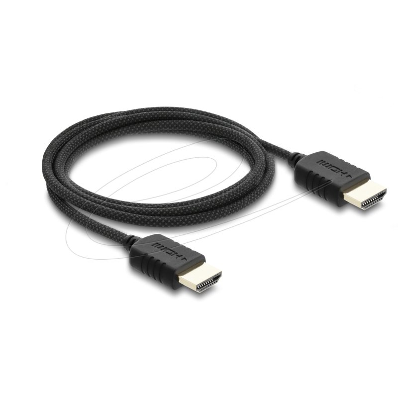 Delock Koaxiales High Speed HDMI Kabel 8K 60 Hz 48 Gbps mit Geflechtmantel 2 m