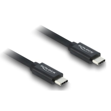 DeLOCK Coaxial USB 40 Gbps cable USB PD 3.1 240 W 1 m