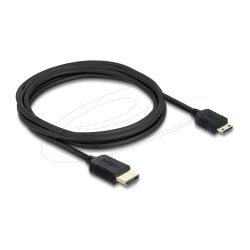 Delock Koaxiales High Speed HDMI Kabel HDMI Stecker zu Mini HDMI Stecker 8K 60 Hz 3 m