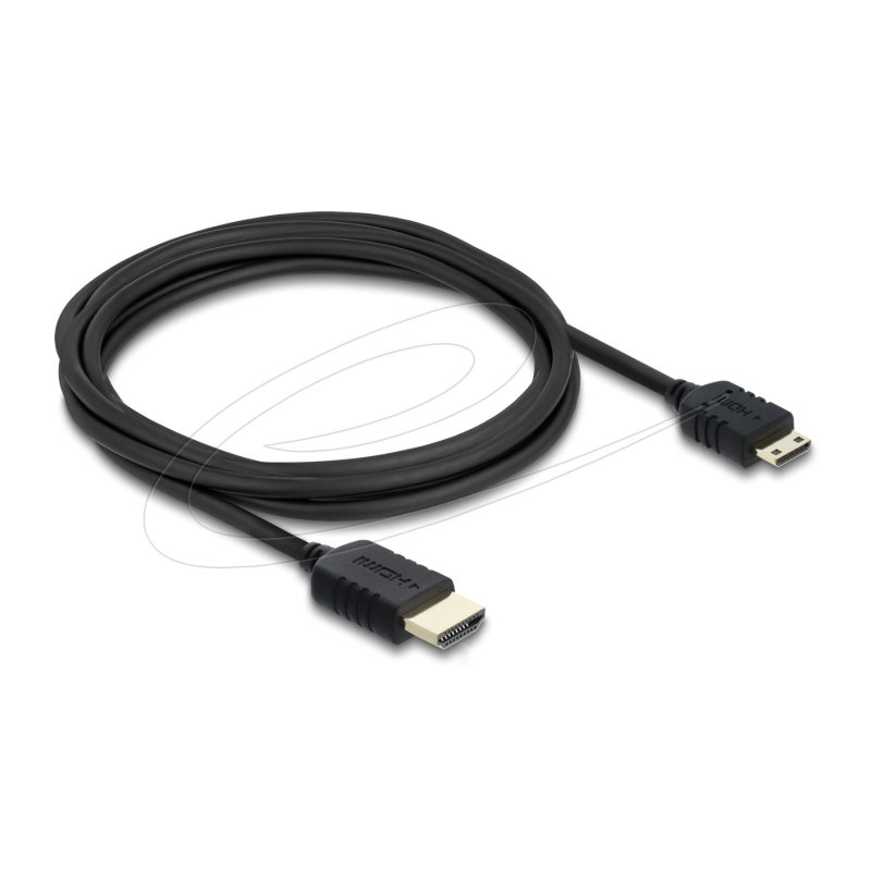 Delock Koaxiales High Speed HDMI Kabel HDMI Stecker zu Mini HDMI Stecker 8K 60 Hz 3 m