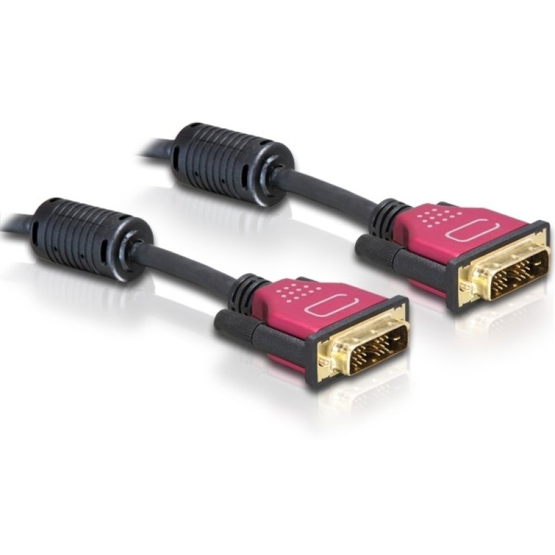 DeLOCK DVI 24 1 Cable 1.8m câble DVI 1,8 m DVI-D Noir