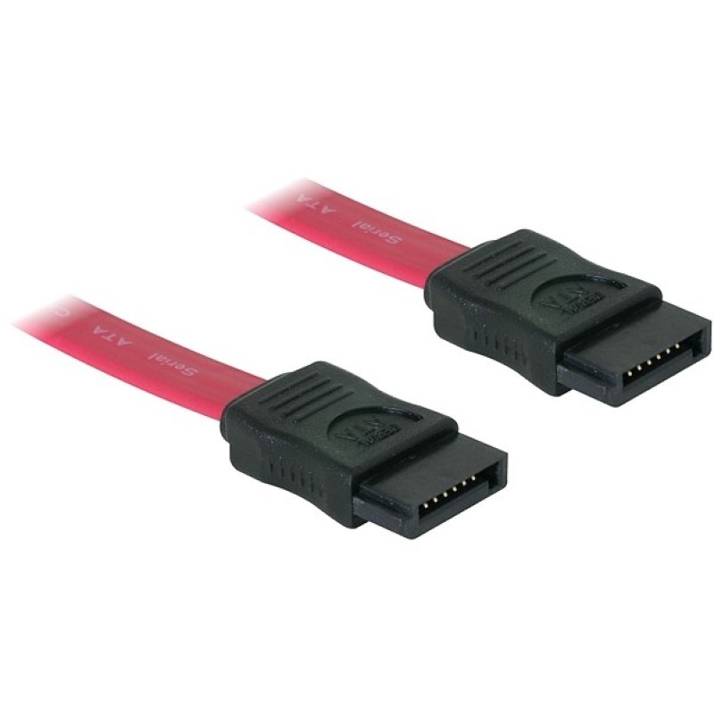 DeLOCK SATA Cable - 0.7m câble SATA 0,7 m Rouge