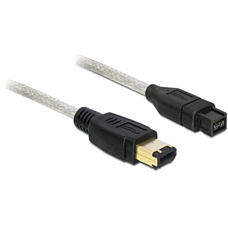 Delock Kabel FireWire 9 Pin Stecker 6 Pin Stecker 3 m