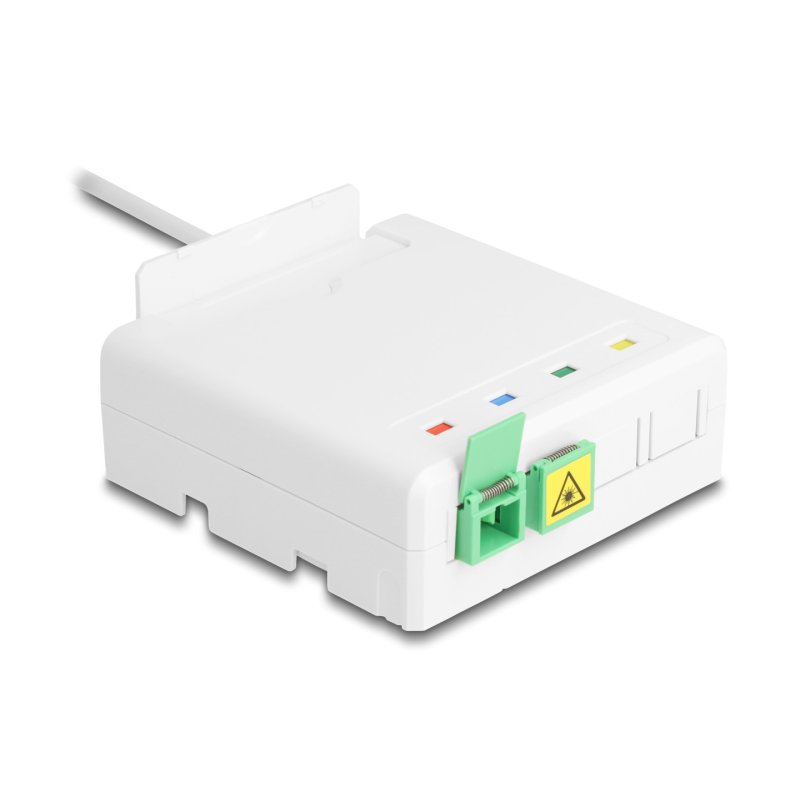 DeLOCK Boitier de connexion de fibre optique 2 x SC/APC Simplex avec câble à dérouler de 30 m