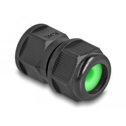 DeLOCK Coupleur traversant RJ45, IP67, étanche à la poussière et à l’eau, noir