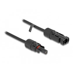 Delock DL4 Solar Kabel 4 mm² Stecker zu Buchse 5 m schwarz