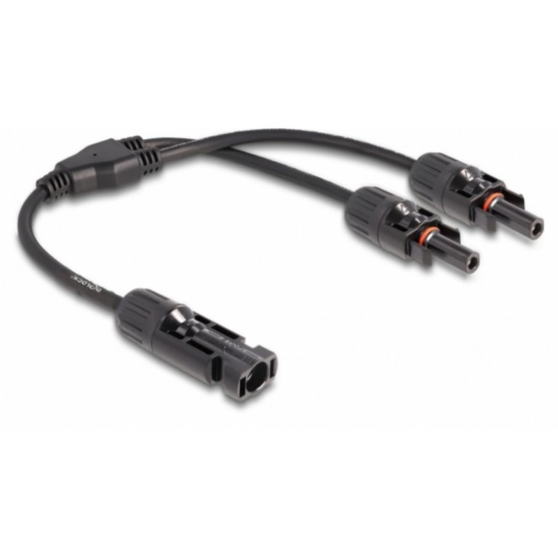 Delock DL4 Solar Splitter Kabel 1 x Stecker zu 2 x Buchse 30 cm schwarz