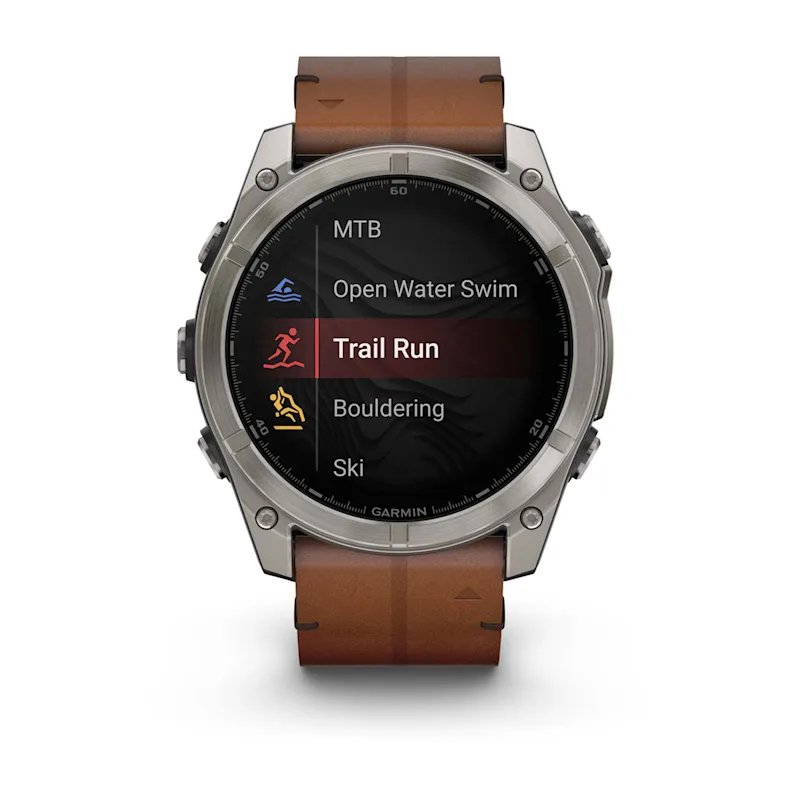 Garmin Fenix 8 3.56 cm (1.4") AMOLED 51 mm Digital 454 x 454 pixels Touchscreen Titanium Wi-Fi GPS (satellite)