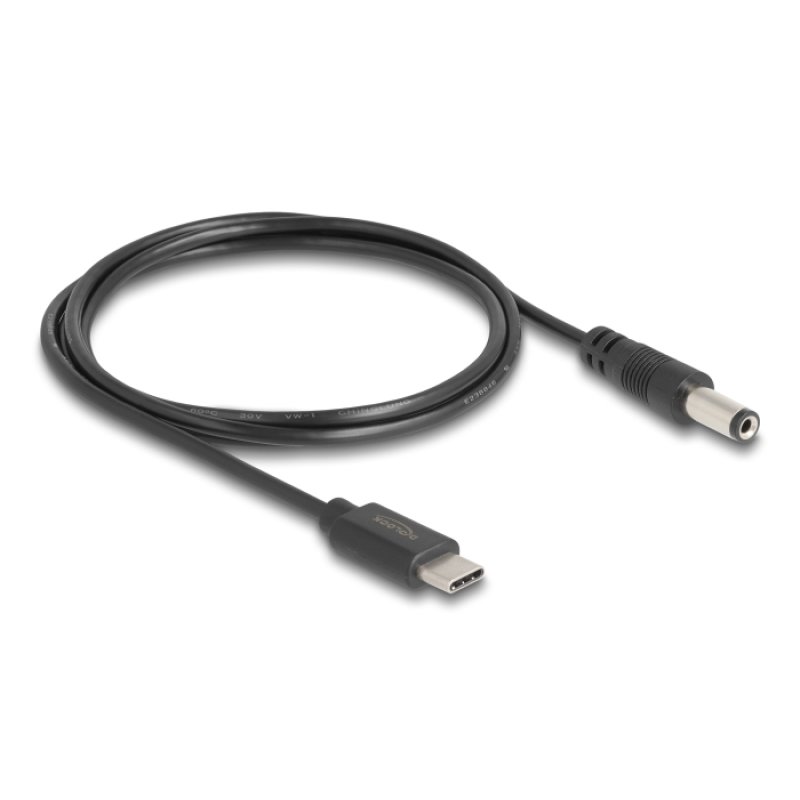 DeLOCK USB Type-C Power Cable to DC 5.5 x 2.1 mm male 1 m