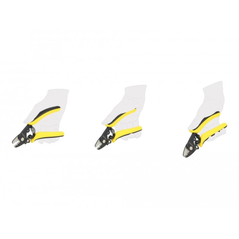 DeLOCK 90552 cable crimper Stripping tool Black, Yellow