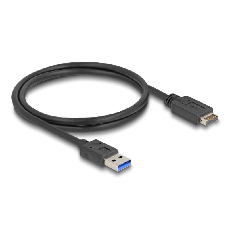 DeLOCK Câble USB 10 Gbps Type-E Key A 20 broches mâles vers USB Type-A mâle 80 cm