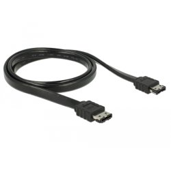 DeLOCK 85640 câble SATA 1 m eSATA Noir