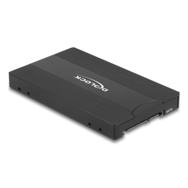 Delock Konverter M.2 Key M NVMe SSD zu U.2 oder M.2 Key B SATA SSD zu SATA - werkzeugfrei