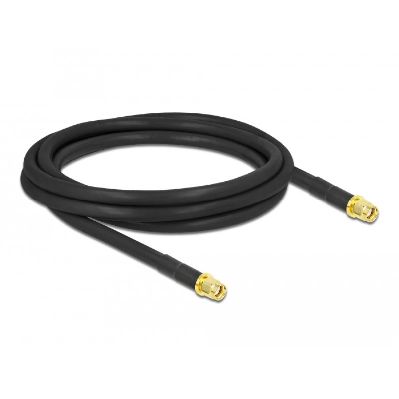 DeLOCK Câble d'antenne RP-SMA mâle à RP-SMA mâle LMR/CFD300 2 m low loss