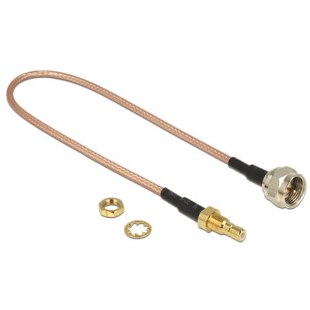 DeLOCK 13025 câble coaxial RG-316 0,25 m SMB F Marron