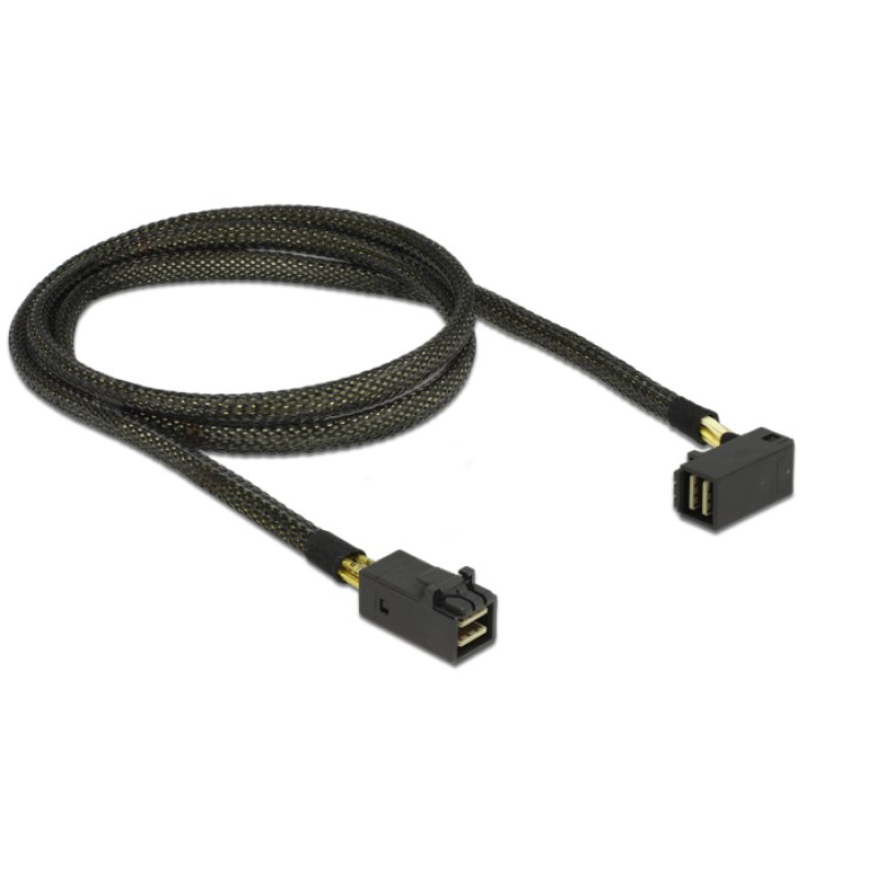 DeLOCK 83643 câble Serial Attached SCSI (SAS) 1 m Noir