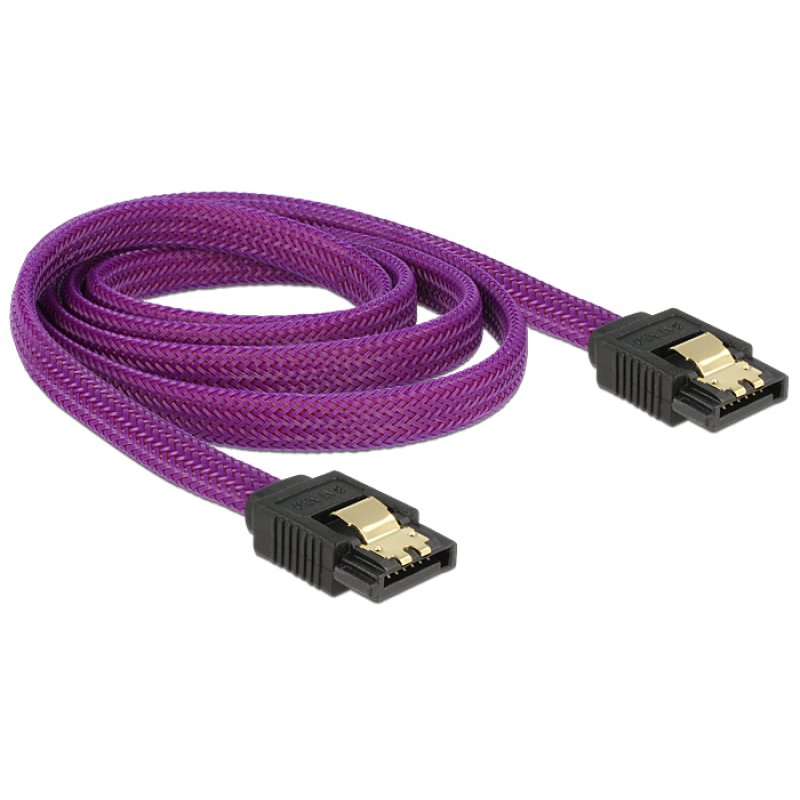 DeLOCK 83692 câble SATA 1 m SATA 7-pin Violet