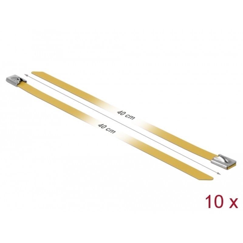 DeLOCK 18791 cable tie Steel Yellow 10 pc(s)