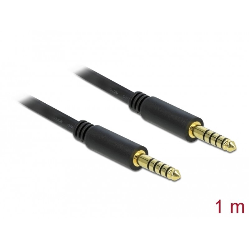 DeLOCK 85791 câble audio 1 m 4.4mm Noir