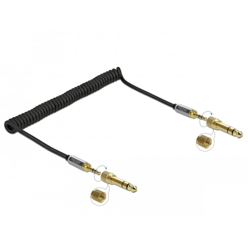 DeLOCK 85837 câble audio 2 m 3,5mm Noir