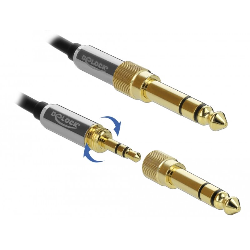 DeLOCK 85837 câble audio 2 m 3,5mm Noir