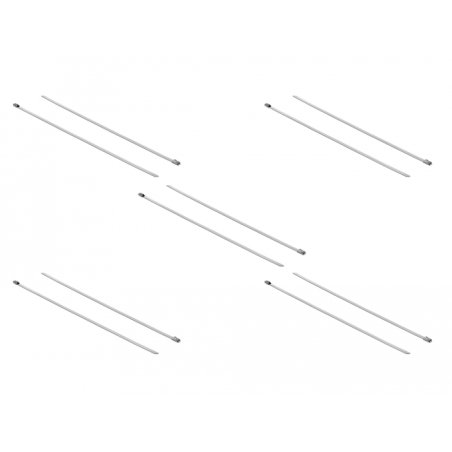 DeLOCK 18770 cable tie Releasable cable tie Stainless steel 10 pc(s)