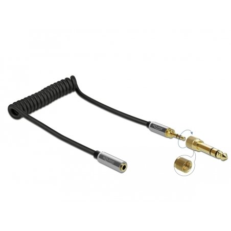 DeLOCK 85831 câble audio 1 m 3,5mm Noir