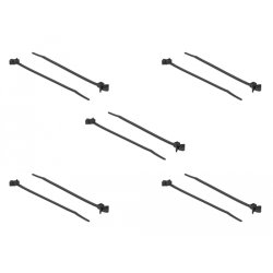 DeLOCK 18893 serre-câbles Attache de câble détachable Nylon Noir 10 pièce(s)