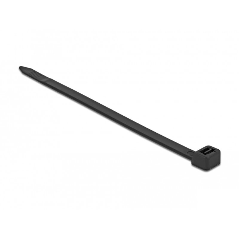 Delock Kabelbinder L 500 x B 8,8 mm 10 Stück schwarz