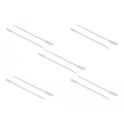 DeLOCK 18956 serre-câbles Attache-câble à entrée parallèle Polyamide Blanc 10 pièce(s)