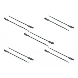 DeLOCK 18961 serre-câbles Attache-câble à entrée parallèle Polyamide Noir 10 pièce(s)