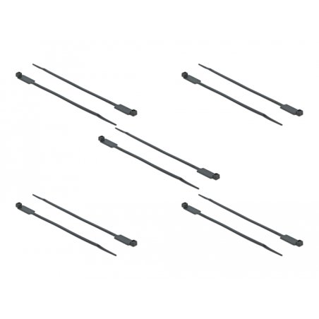 Delock Kabelbinder mit Beschriftungsfeld L 300 x B 4,8 mm schwarz 10 Stück