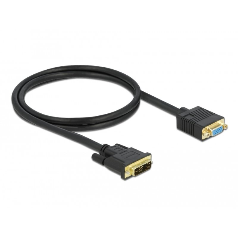 DeLOCK Câble DVI 12 5 mâle vers VGA femelle 1 m