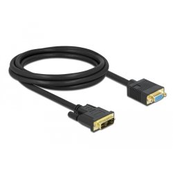 DeLOCK Câble DVI 12 5 mâle vers VGA femelle 2 m