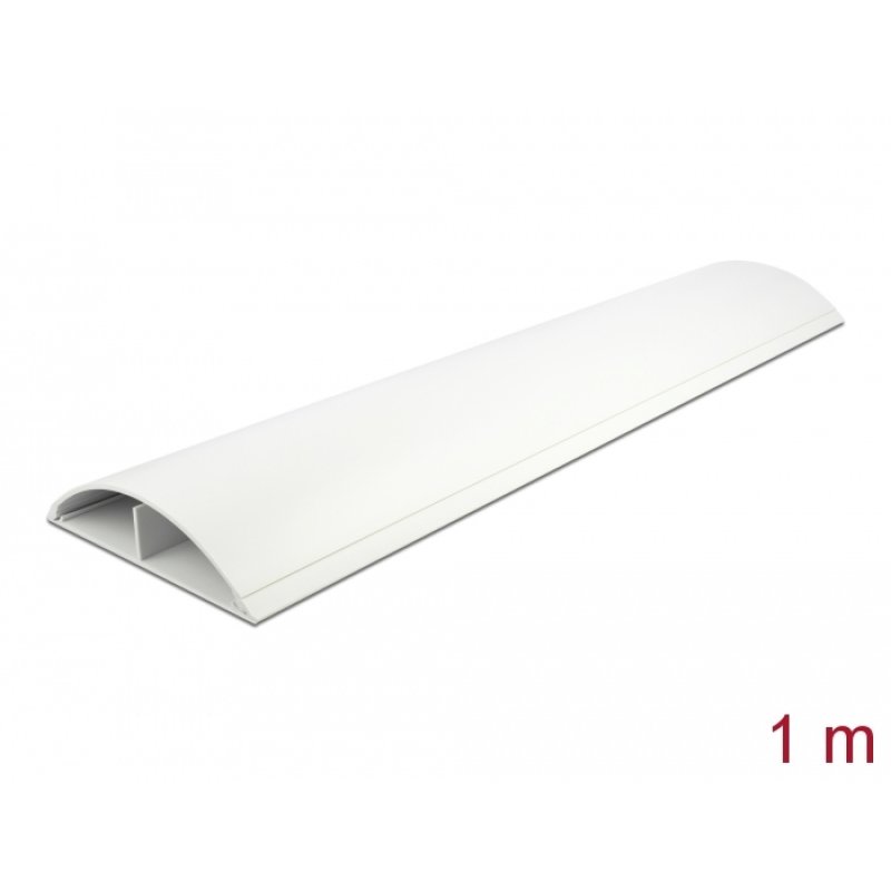DeLOCK Cable Duct self-adhesive 119 x 26 mm - length 1 m white