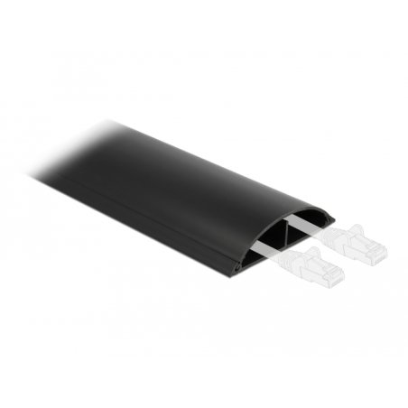 DeLOCK Conduite de câble 119 x 26 mm - longueur 1 m, noire