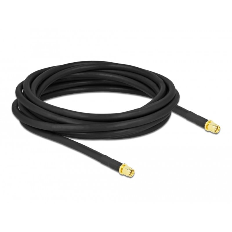 DeLOCK Antenna Cable SMA plug to SMA plug LMR/CFD300 5 m low loss
