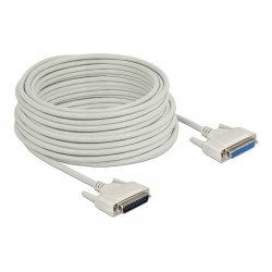DeLOCK Serial Cable D-Sub 25 male to female 20 m