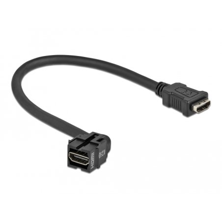 DeLOCK Keystone Module HDMI female 250° HDMI female with cable black